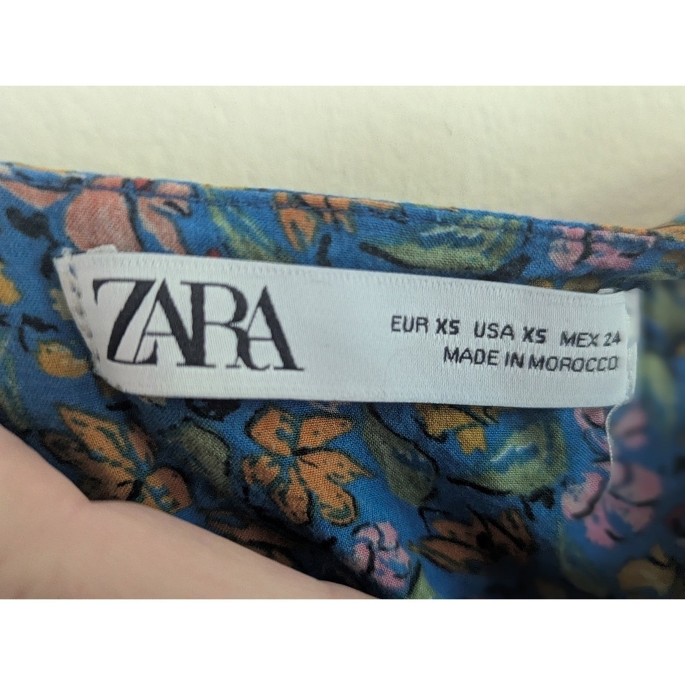 2 Dresses! XS Boho Bundle Lot Billabong Zara Floral Dress Ditsy Women Festival - Picture 5 of 5